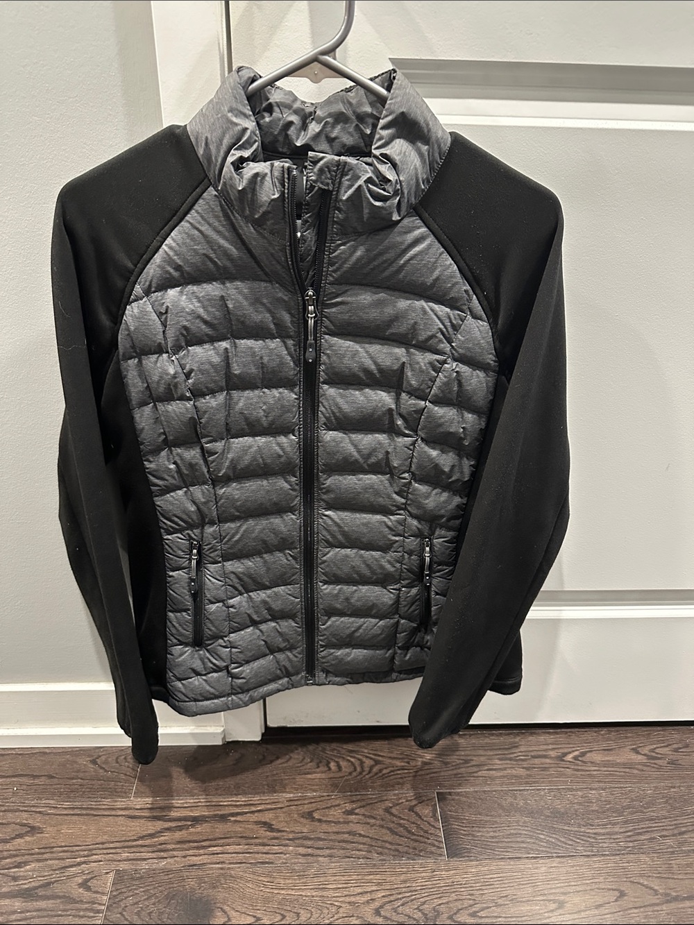 Quilted Lightweight Jacket - Black and Charcoal